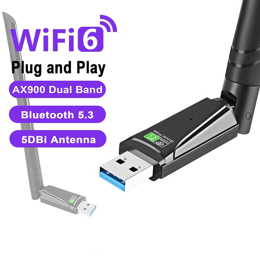 AX900 USB  6  5.3 , 2  1    2.4G  5GHz USB  Ʈũ  WLAN ù ̹ 